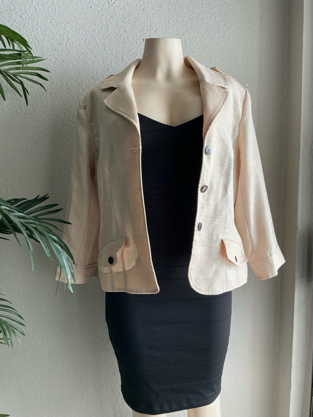 Studio I Soft Cream Blazer Jacket